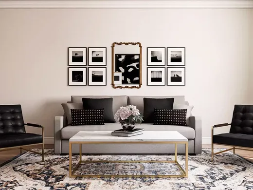 Living Room · Glam designed by Mariel