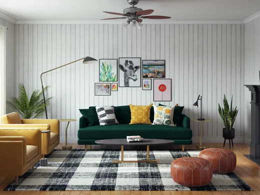 Living Room · Eclectic designed by Catrina