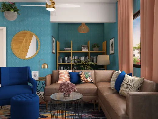 Living Room · Eclectic designed by Catrina