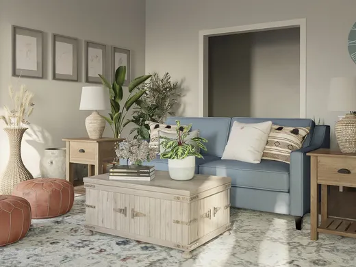 Living Room · Farmhouse designed by Carla