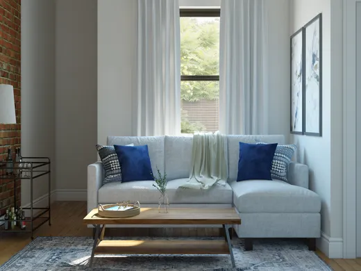 Living Room · Midcentury Modern designed by Tatiana