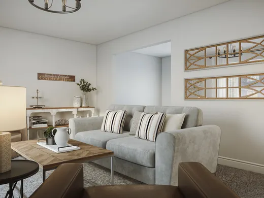 Living Room · Farmhouse designed by Erin