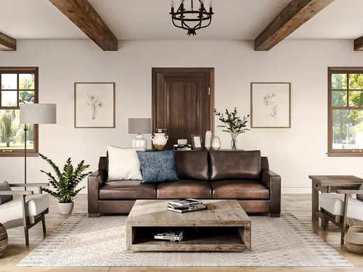 Living Room · Farmhouse designed by Mariel