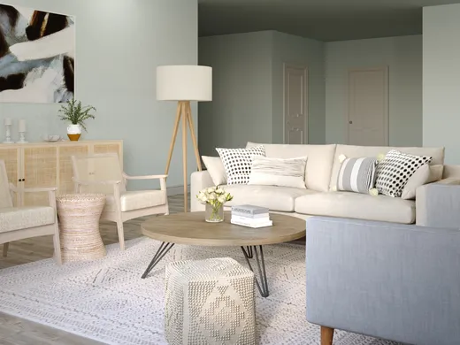 Living Room · Contemporary designed by Pouneh