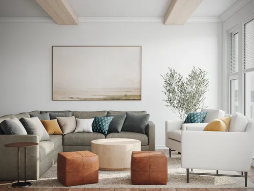 Living Room · Transitional designed by Laura