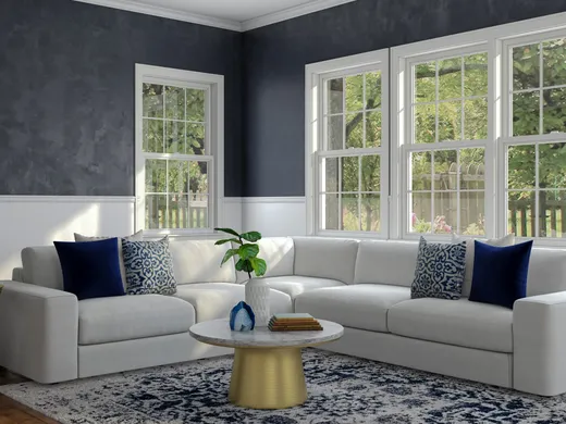 Living Room · Glam designed by Carly