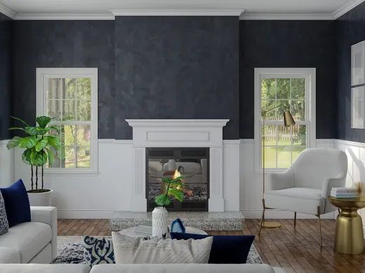 Living Room · Glam designed by Carly
