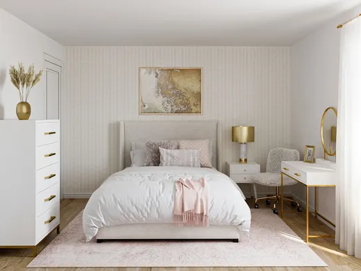 Bedroom · Glam designed by Shauna