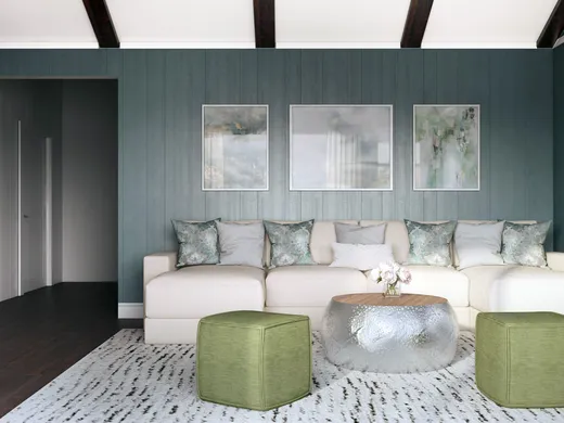 Living Room · Contemporary designed by Carla