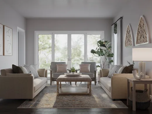 Living Room · Farmhouse designed by Amelia