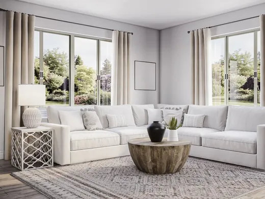 Living Room · Transitional designed by Elizabeth