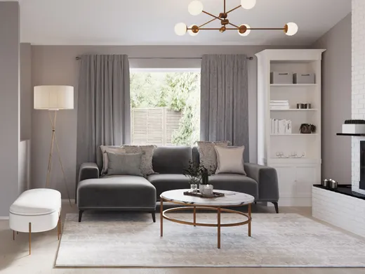 Living Room · Contemporary designed by Athina