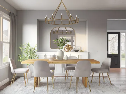 Dining Room · Transitional designed by Ana