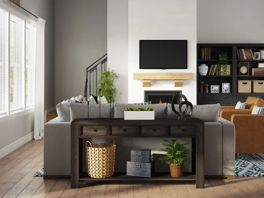Living Room · Farmhouse designed by Carla