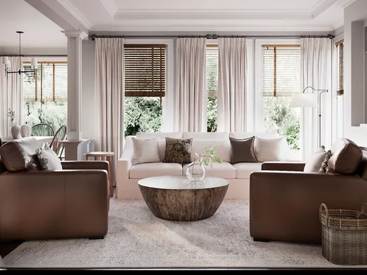 Living Room · Farmhouse designed by Nicole
