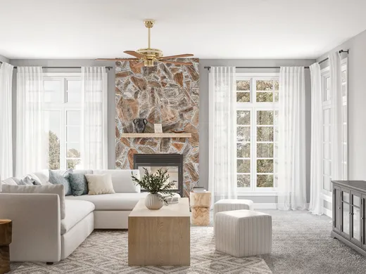 Living Room · Transitional designed by Mariel