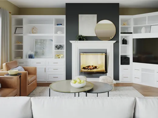 Living Room · Eclectic designed by Jennifer