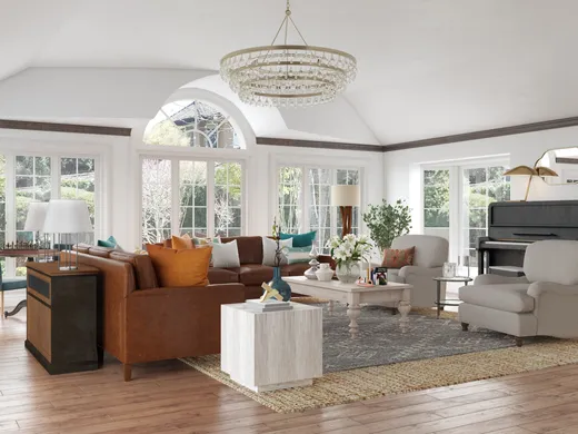 Living Room · Traditional designed by Elle