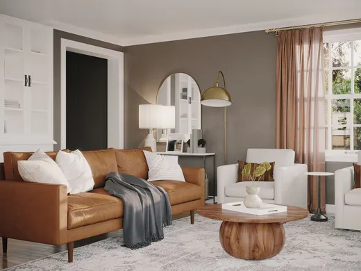 Living Room · Rustic designed by Helene