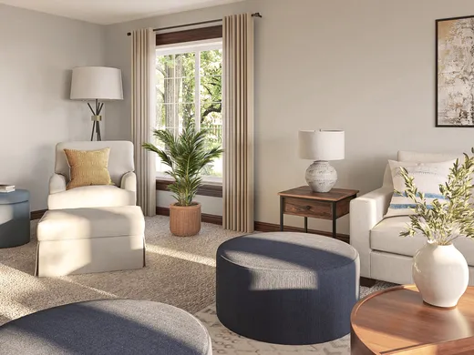 Living Room · Transitional designed by Mariel
