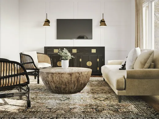 Living Room · Contemporary designed by Stacy