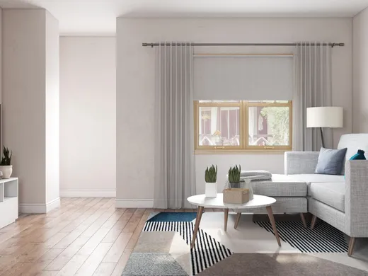 Living Room · Midcentury Modern designed by Natasha