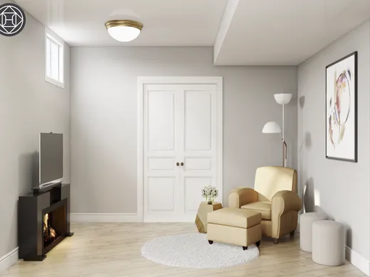 Living Room · Contemporary designed by Rumki