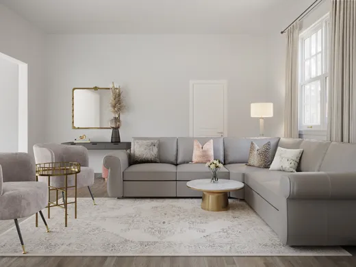 Living Room · Glam designed by Shannon