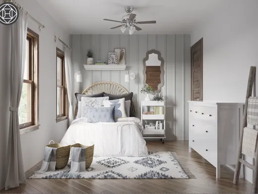 Bedroom · Contemporary designed by Rumki