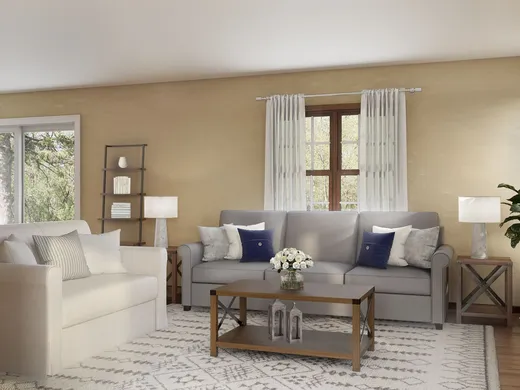 Living Room · Farmhouse designed by Sarah