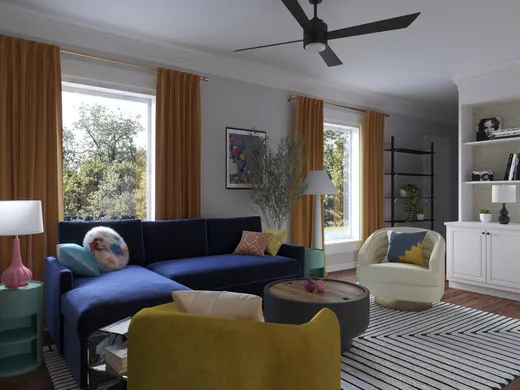 Living Room · Contemporary designed by Tracy