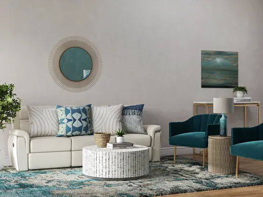Living Room · Coastal designed by Priscila