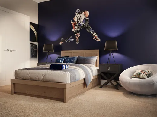Bedroom · Midcentury Modern designed by Carla