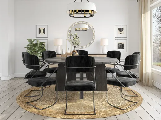 Dining Room · Midcentury Modern designed by Erin