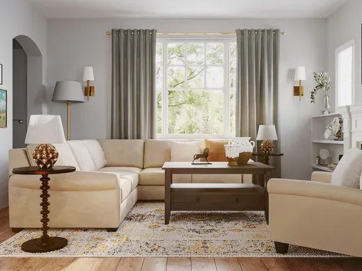 Living Room · Traditional designed by Mariel
