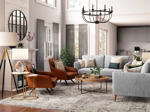 Living Room · Contemporary designed by Athina