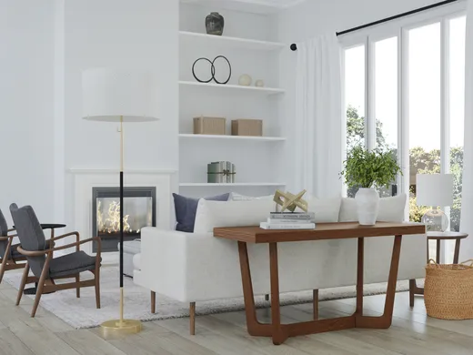 Living Room · Transitional designed by Romina