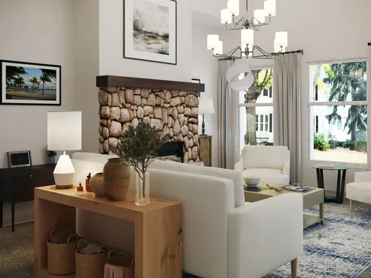Living Room · Farmhouse designed by Mariel