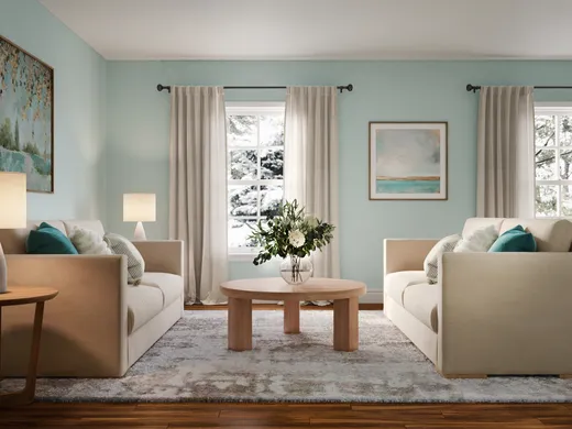 Living Room · Coastal designed by Erin