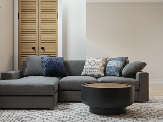 Living Room · Industrial designed by Erin