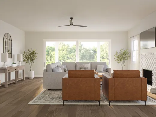 Living Room · Contemporary designed by Mariela