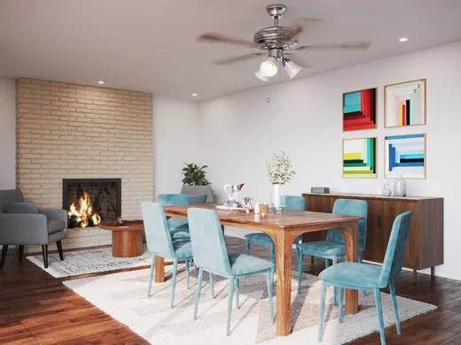 Dining Room · Midcentury Modern designed by Abril