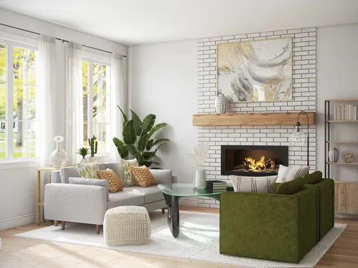 Living Room · Farmhouse designed by Haley
