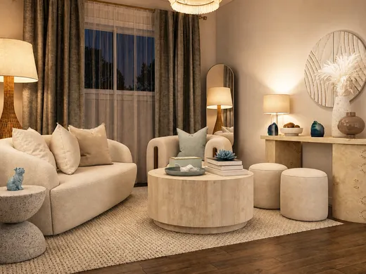 Living Room · Contemporary designed by Sharon