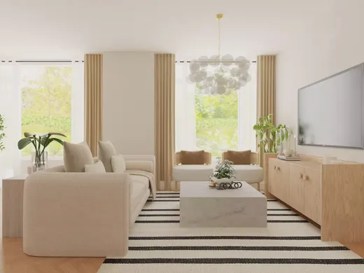 Living Room · Contemporary designed by Athina