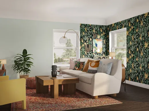 Living Room · Eclectic designed by Sara