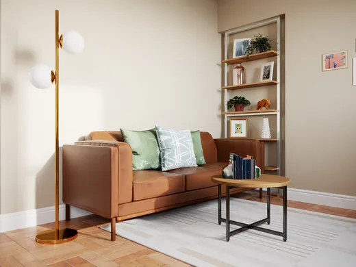 Living Room · Midcentury Modern designed by Selene