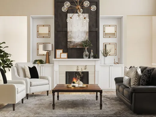 Living Room · Contemporary designed by Athina