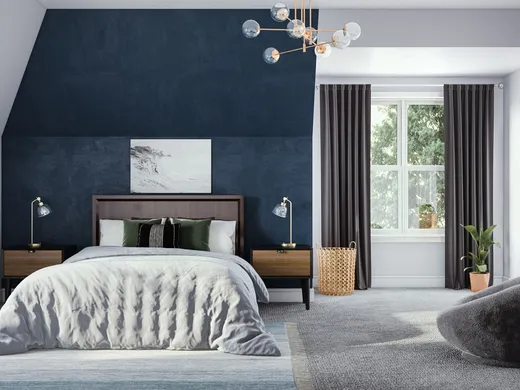 Bedroom · Midcentury Modern designed by Priscila