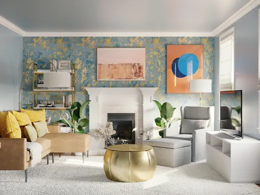 Living Room · Glam designed by Carla